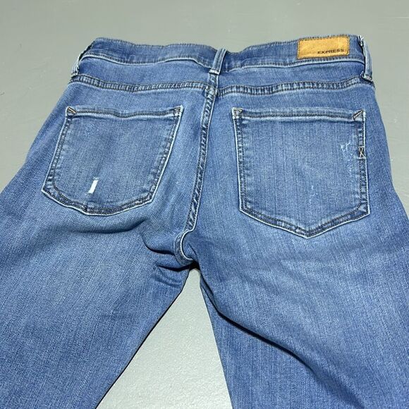 Express Ankle Legging Mid Rise Jeans - Picture 8 of 9